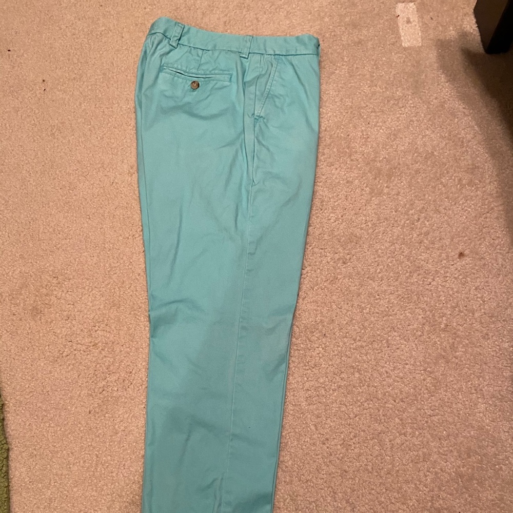 Vineyard Vines cotton teal pants